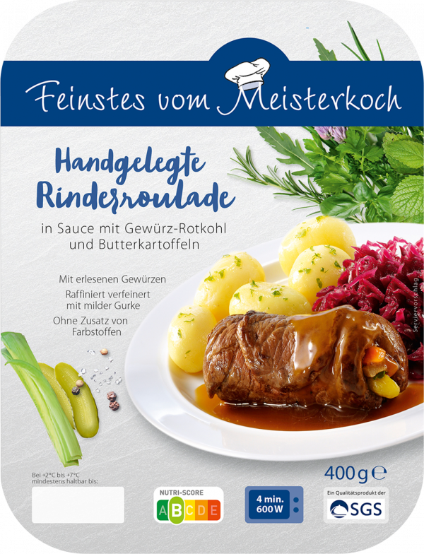Handgelegte Rinderroulade